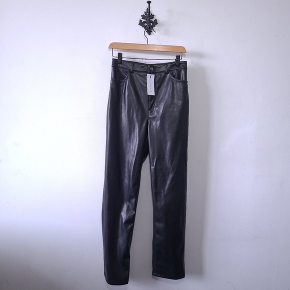 Dynamite Gisele Leather Pants Size 6 - Picture 3 of 7